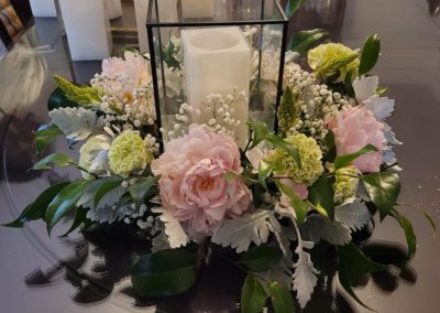 fresh flower table centrepiece