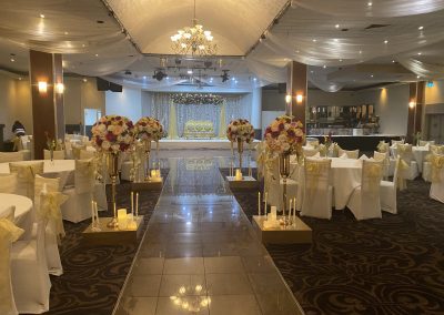 Function Centre Event Styling Aisle and Stage Decor
